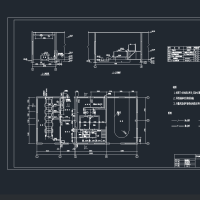 水厂平面高程和加氯间图