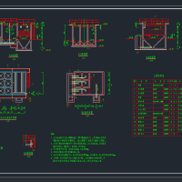 自来水厂反应沉淀池工艺设计施工图