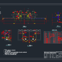 重庆某净水厂清水池工艺图