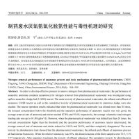 制药废水厌氧氨氧化脱氮性能与毒性机理的研究_陈婷婷