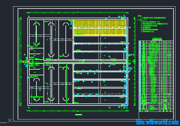 污水处理厂生物池设计图纸