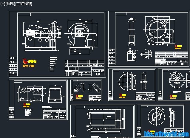 高压离心风机图纸