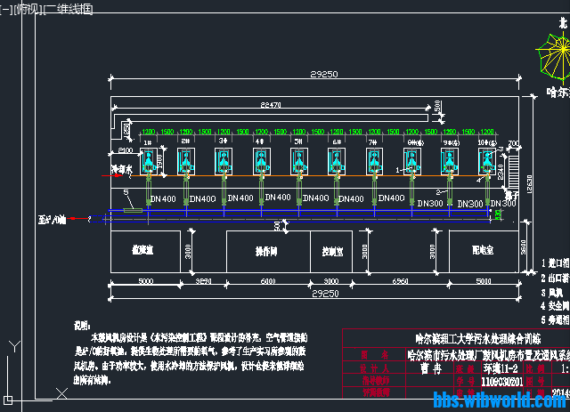 鼓风机房设计图