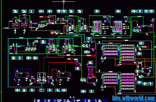 某脱盐水站110T超滤+反渗透流程图