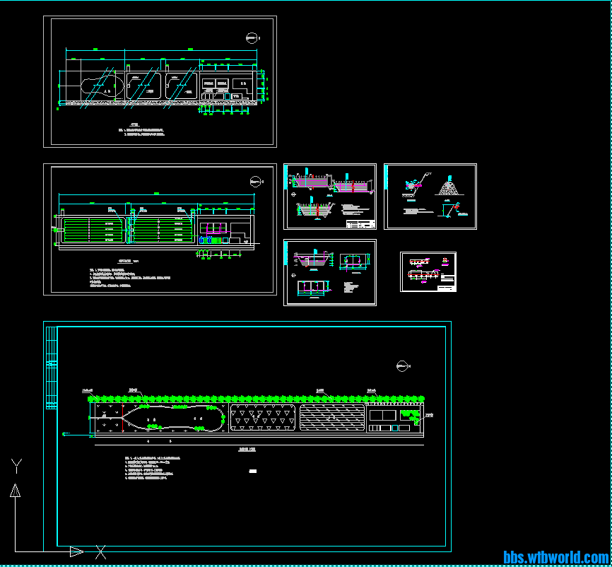 某人工湿地污水处理工程施工图