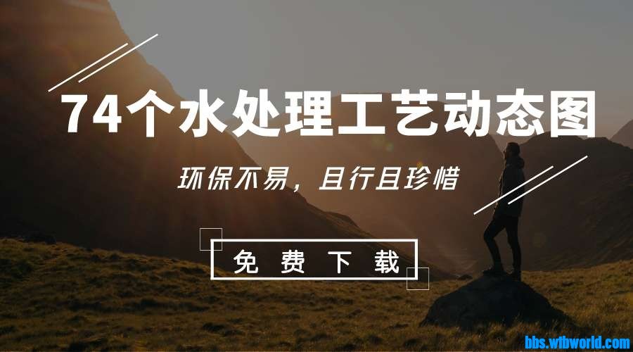 74个水处理工艺动态图合集！