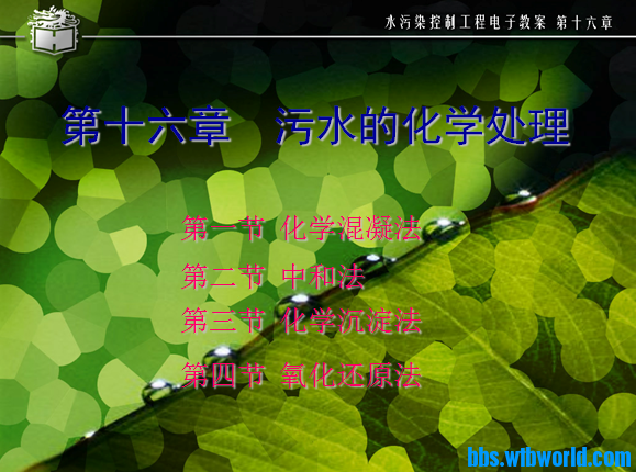 水污染控制工程第十六章