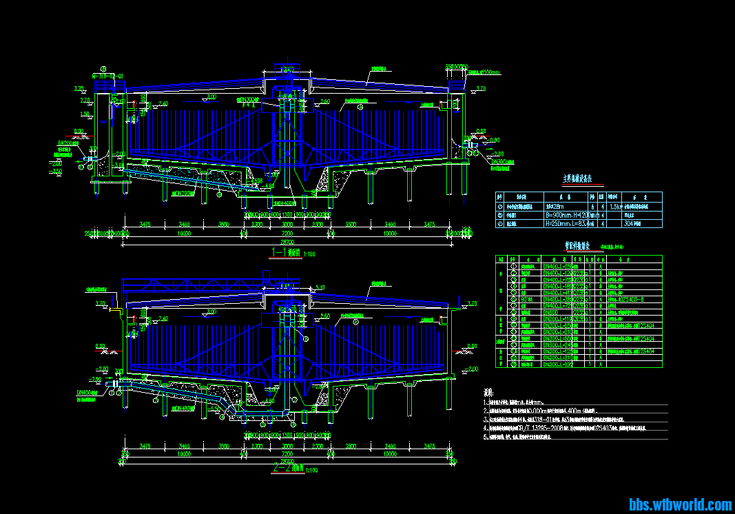 2个污泥浓缩池图纸