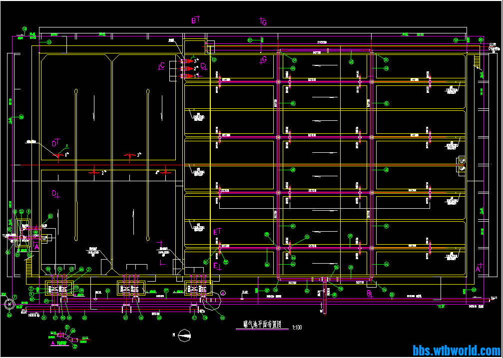 某曝气池工艺图