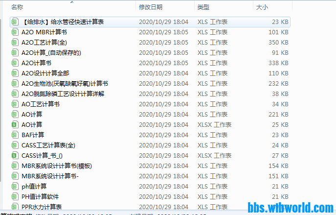 600个污水处理设计计算表格