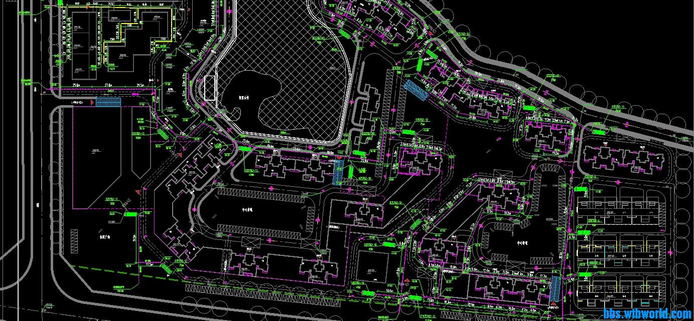 住宅区雨污总平面图
