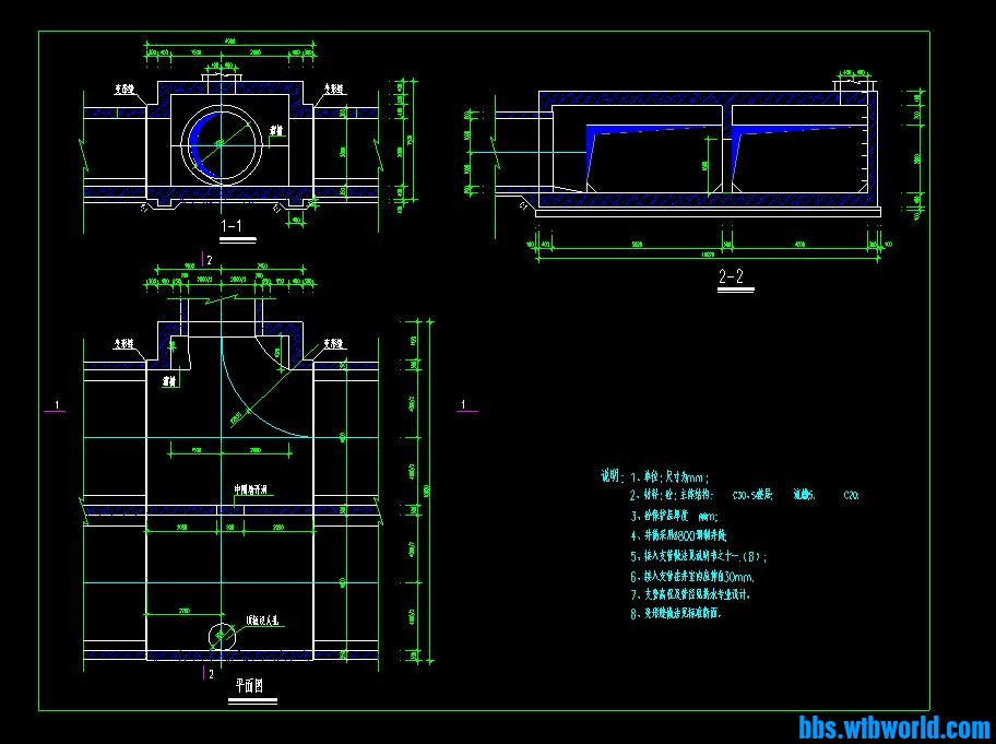 双孔方沟三通工艺设计图