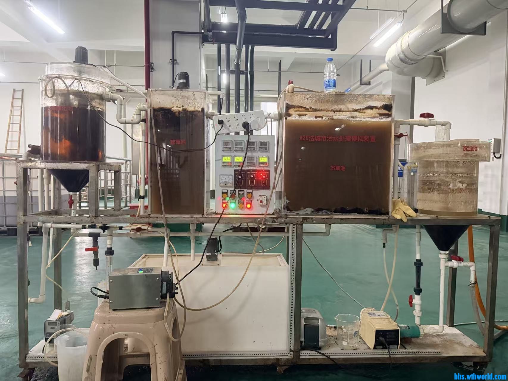 水解池-缺氧-好氧-沉淀